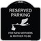 Signmission Designer Series-Reserved Parking For New Mothers & Mothers To-be, 18" x 18", BS-1818-9905 A-DES-BS-1818-9905 - alternate 1